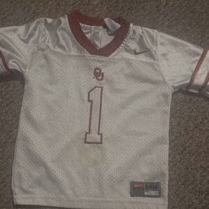 Nike Kids White and Maroon Jersey